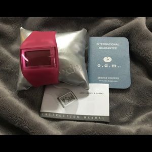 Pink silicone watch by O.D.M.